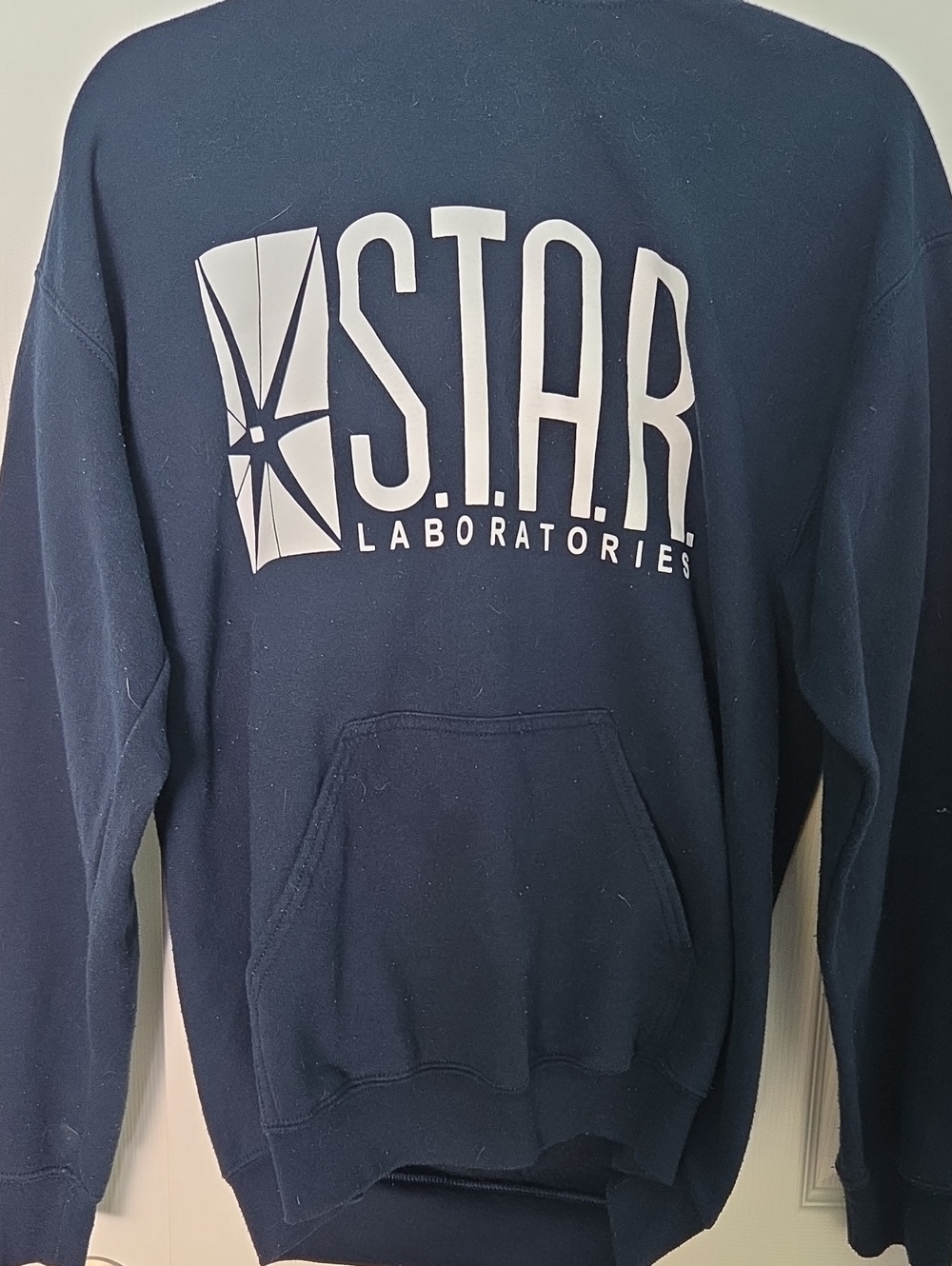 Gildan Navy S.T.A.R. Laboratories Pullover Hoodie